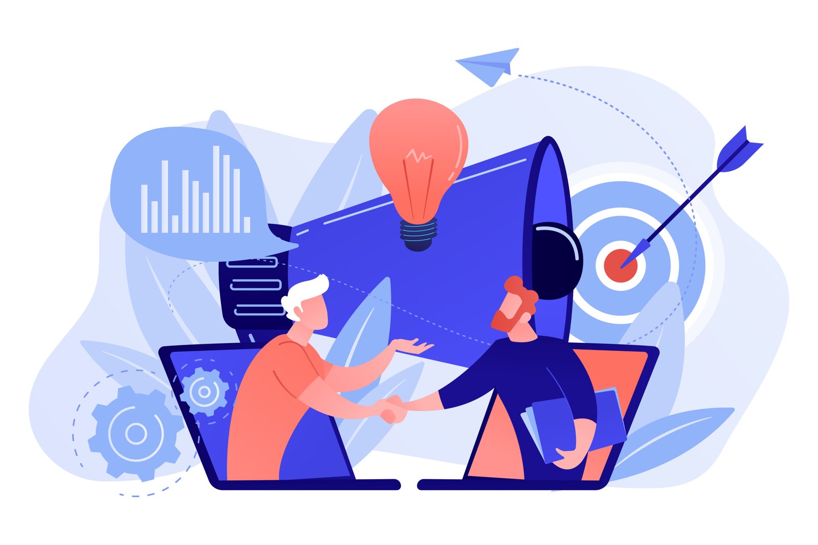 Collaboration concept vector illustration.