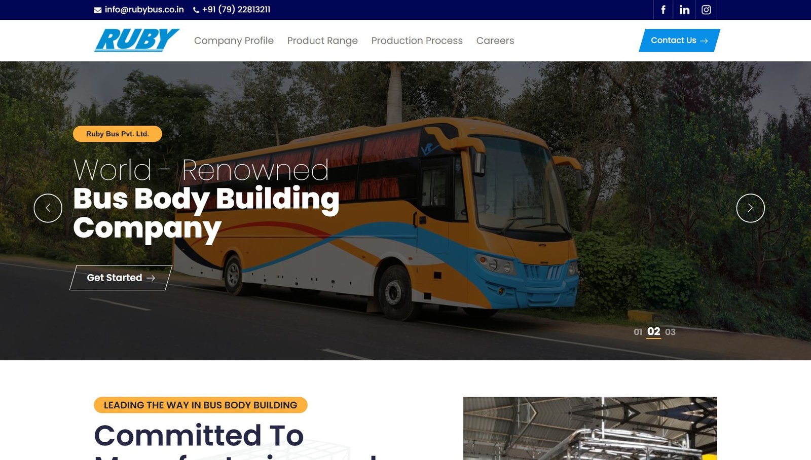 Ruby Bus Pvt. Ltd. – Web Design & Digital Transformation – Aequitasinfotech.com – Ahmedabad