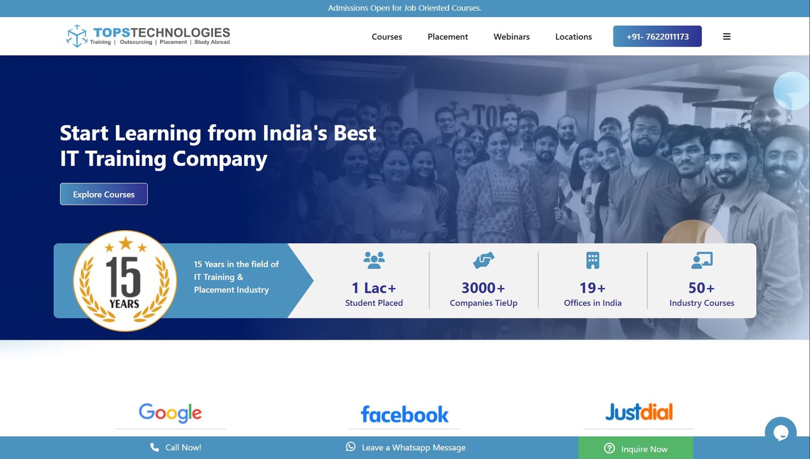 Tops Technologies – Web Development & SEO – Aequitasinfotech.com – Ahmedabad